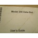 GSE 39-20-32587 User's Guide For Model 290 Data-Stat - Used