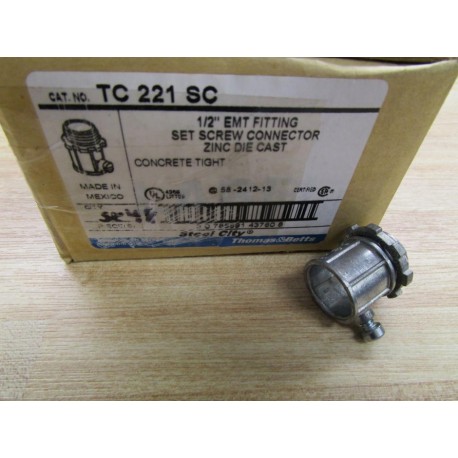 Thomas And Betts TC 221 SC EMT Fitting Set Screw Connector (Pack of 48)