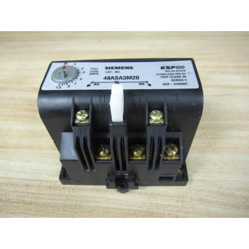 Siemens Esp100 Solid State Overload Relay 48ASD3M20 for sale online