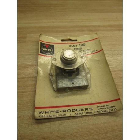 White-Rodgers 3L01-190 Snap Disc Limit Switch WMounting Bracket