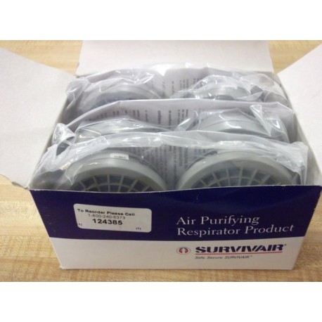 Survivair 124385 Organic Vapor Cartridges Box Of 6