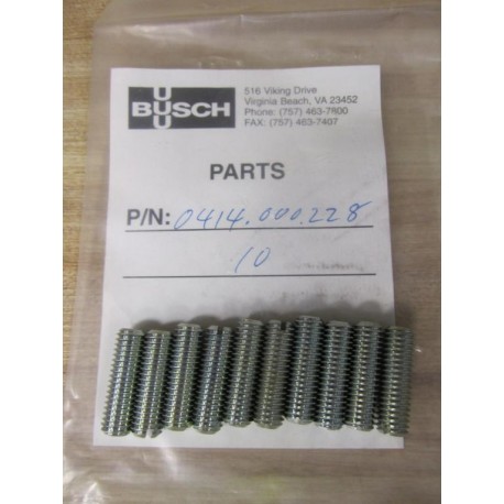 Busch 0414.000.228 Screw 0414000228 (Pack of 10)