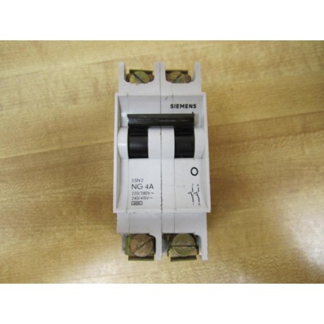 Siemens 5SN2-NG4 4A Circuit Breaker 5SN2NG4A - Used