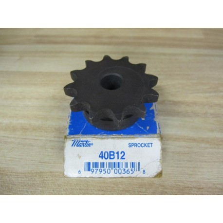 Martin 40B12 1-18 Sprocket 1-18" Bore