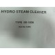 Clayton Industries 062777 Hydro Steam Cleaner Manual SE-150B S-809 - Used