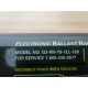 General Electric G3-RN-T8-1LL-120 Electronic Ballast - New No Box