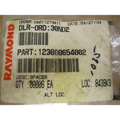 Raymond 123000654002 Bag Of 6 Spacers