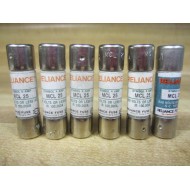 Reliance MCL-25 Fuse MCL25 Tested (Pack of 6) - New No Box