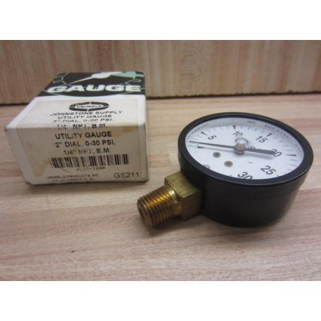 Precision Gauge GS211 Gauge L3P-160 0-30 PSI