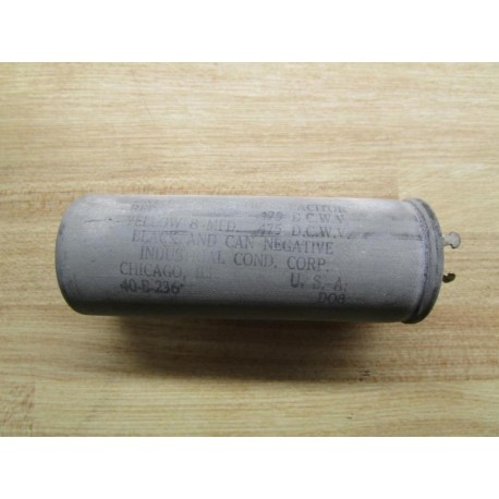 Industrial Cond 40-B-236 Capacitor - New No Box