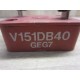 General Electric V151DB40 Varistor - New No Box