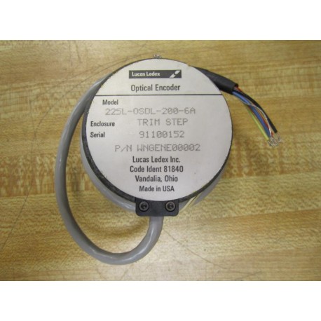 Ledex 225L-OSDL-200-6A Optical Encoder - New No Box