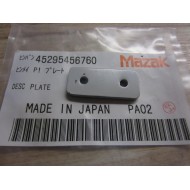 Mazak 45295456760 Description Plate