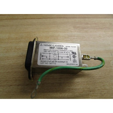 Nemic-Lambda MIF-1206-33 Noise Filter - Used