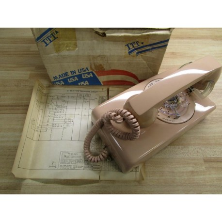 ITT 183078-101 Vintage Phone Wall Rotary