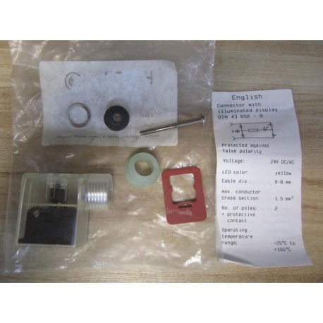 Bosch DIN43-650-B Connector WIlluminated Display DIN43650B