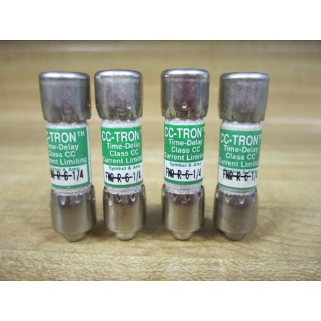 Bussmann FNQ-R-6-14 Time-Delay Fuse FNQR614 (Pack of 4) - New No Box