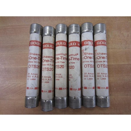 Gould Shawmut Ferraz Trionic OTS20 Fuses (Pack of 6) - New No Box