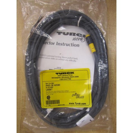 Turck PKG 3Z-6S90 Cordset U0067