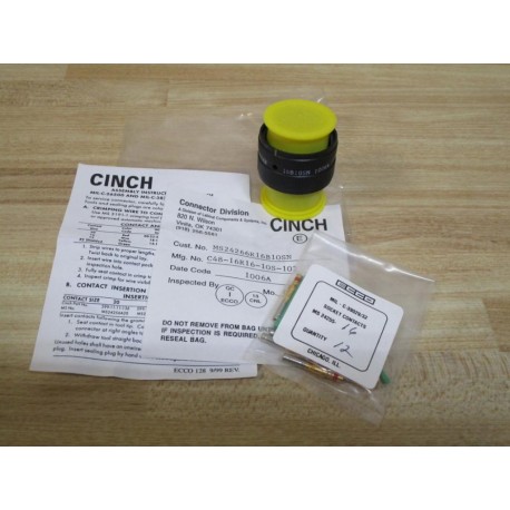 Cinch MS24266R16B10SN Connector C48-16R16-10S-102