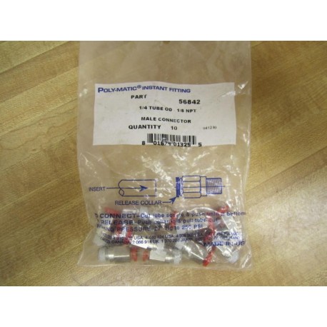 Nycoil 56842 Male Connectors (Pack of 10)