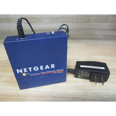 NetGear FS105 Pro-Safe 5 Port 10100 Switch WAC-DC Adapter - New No Box