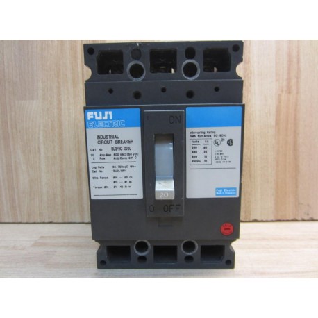 Fuji Electric BU3FHC-020L Circuit Breaker  BU3FHC020L - New No Box