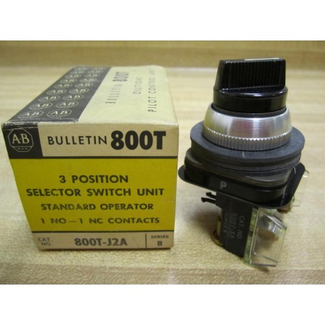 Allen Bradley 800T-J2A Selector Switch 800TJ2A Series B