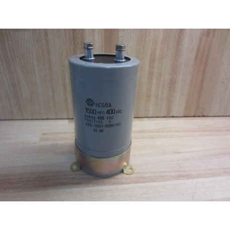 Hitachi HCG6A Capacitor 1500 MFD 400 VDC - Used