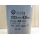 Hitachi HCG6A Capacitor 1500 MFD 400 VDC - Used