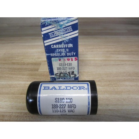 Baldor S189-110 Capacitor S189110 189-227 MFD