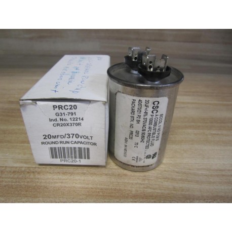 CSC G31-791 Capacitor PRC20 20MFD 370V