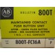 Allen Bradley 800T-FC16A Push Button Unit 800TFC16A