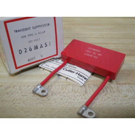 Cutler Hammer D26MAS1 Eaton Suppressor Red WRed Cable