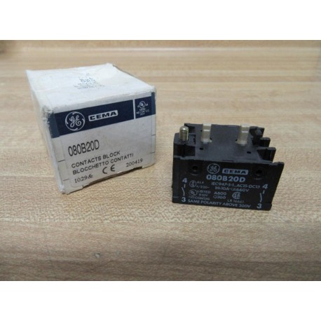 General Electric 080B20D Contacts Block