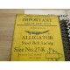 Alligator 27-K Steel Belt Lacing (Pack of 8)