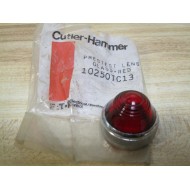 Cutler Hammer 10250TC13 Eaton Red Glass Lens