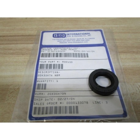 ISP 20X35X7DN Oil Seal 20.35.7