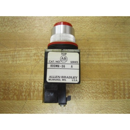 Allen Bradley 800MR-B6 Pushbutton 800MRB6 Color: Red - New No Box