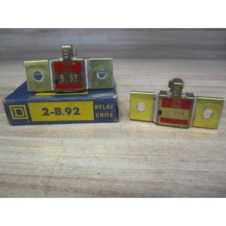 Square D B.92 Overload Relay Heater Element B92 (Pack of 2)