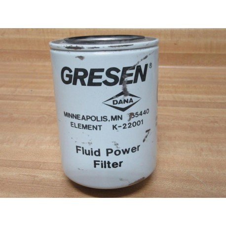 Gresen K-22001 Filter K22001 Scratched - New No Box