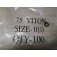 Viton 75 010 O-Ring (Pack of 100)