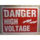 EMED 33912 Danger High Voltage Sign - New No Box