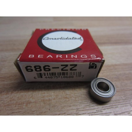 Consolidated Bearings 686-ZZ Bearing 686ZZ