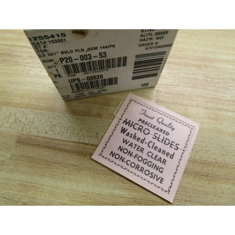 KRM 153001 Micro Slides (Pack of 74)