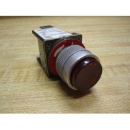 Allen Bradley 800MR-P16 Pilot Light 800MRP16 Red Lens Series D - Used