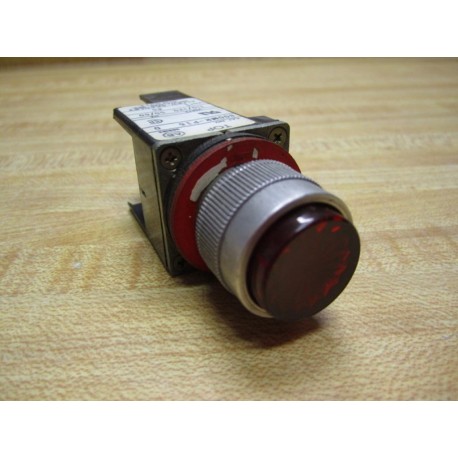 Allen Bradley 800MR-P16 Pilot Light 800MRP16 Red Lens Series D - Used
