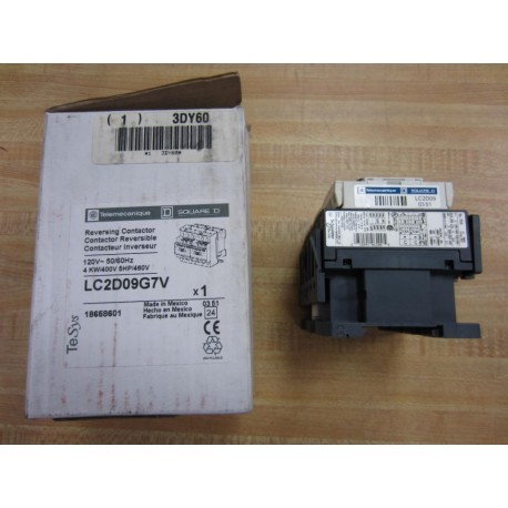 Telemecanique LC2-D09G7V Reversing Contactor LC2D09G7V