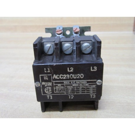 Cooper ACC230U20 Contactor - Used