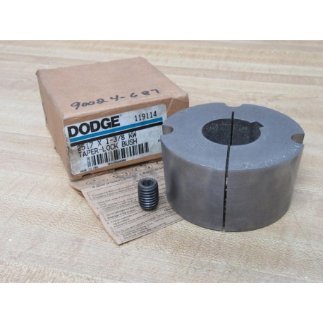 Dodge 119114 Taper Lock Bushing 2517X138KW W1 Set Screw